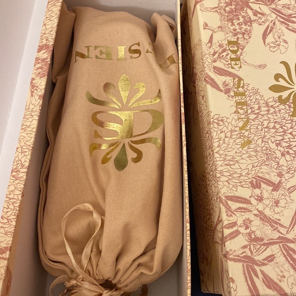 NWT DE SIENA CAPRI Designer Luxury Leather Glass Bead pool flats slides sandals - Picture 15 of 15